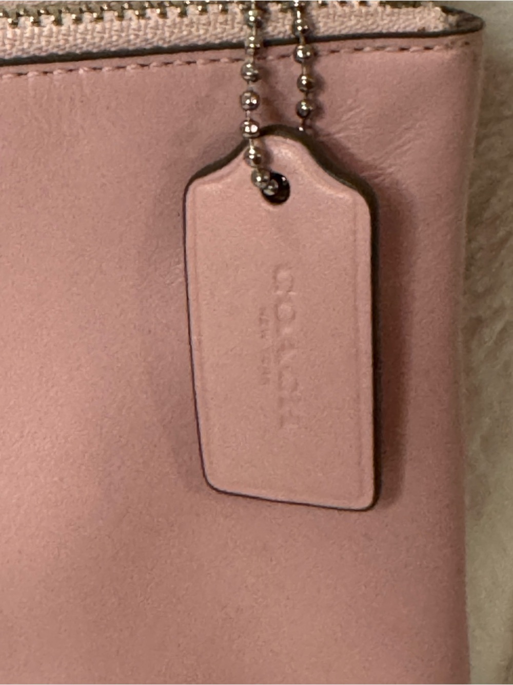 Coach Pink Leather Crossbody with Silver Hardware - Picture 3 of 9